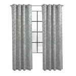 CommonWealthValencia Light Filtering Grommet Curtain Panel 52" x 95" Grey