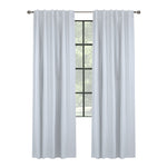 CommonWealthBaxter Blackout Dual Header Curtain Panel 52" x 95" White