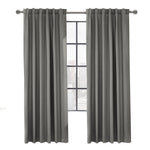 CommonWealthBaxter Blackout Dual Header Curtain Panel 52" x 84" Silver