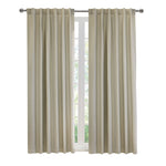 CommonWealthBaxter Blackout Dual Header Curtain Panel 52" x 95" Oatmeal