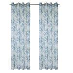 CommonWealth Antigua Sheer Grommet Outdoor Curtain Panel 54" x 96" Blue