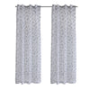 CommonWealth Two Tone Leaf Sheer Grommet Outdoor Curtain Panel 54" x 84" Grey