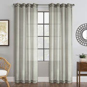 CommonWealth Home Fashions Belge Sheer Grommet Curtain Panel 52