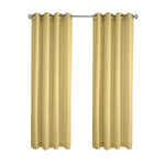 CommonWealthHarmony Light Filtering Grommet Curtain Panel 52" x 63" Yellow
