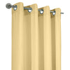 CommonWealthHarmony Light Filtering Grommet Curtain Panel 52" x 84" Yellow
