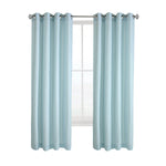 CommonWealthHarmony Light Filtering Grommet Curtain Panel 52" x 63" Sky Blue