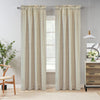 Checkmate Room Darkening Pole Top Curtain Panel Pair each 40" x 54" Grey
