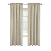 Checkmate Room Darkening Pole Top Curtain Panel Pair each 40" x 72" Grey