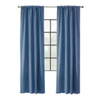 Weathermate Topsions Room Darkening Curtain Panel Pair each 40" x 84" Blue