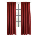 Weathermate Topsions Room Darkening Curtain Panel Pair each 40" x 63" Burgundy
