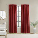 Weathermate Topsions Room Darkening Curtain Panel Pair each 40" x 84" Burgundy