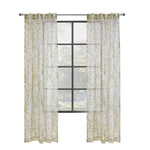 CommonWealthVerdure Light Filtering Dual Header Curtain Panel 52" x 63" Green