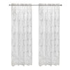 CommonWealth Home Fashions Limoges Sheer Rod Pocket Curtain Panel 55" x 84" White