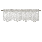CommonWealth Home Fashions Limoges Sheer Rod Pocket Flat Valance 55" x 15" White