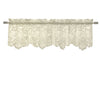 CommonWealth Home Fashions Limoges Sheer Rod Pocket Flat Valance 55" x 15" Ivory