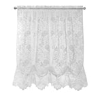 CommonWealthLimoges Sheer Rod Pocket Balloon Curtain 55" x 63" White