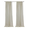 CommonWealthBolton Light Filtering Dual Header Curtain Panel 52" x 108" Linen