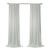 CommonWealthSierra Light Filtering Dual Header Curtain Panel 52" x 63" White