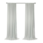 CommonWealthSierra Light Filtering Dual Header Curtain Panel 52" x 63" White