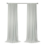 CommonWealthSierra Light Filtering Dual Header Curtain Panel 52" x 84" White