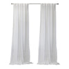 CommonWealthAlicante Sheer Dual Header Curtain Panel 52" x 84" White