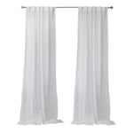 CommonWealthAlicante Sheer Dual Header Curtain Panel 52" x 84" White