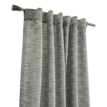 CommonWealthOdessa Light Filtering Dual Header Curtain Panel 52" x 63" Grey