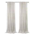 CommonWealthAustin Light Filtering Dual Header Curtain Panel 52" x 84" Linen