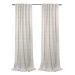 CommonWealthAustin Light Filtering Dual Header Curtain Panel 52" x 95" Linen