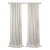 CommonWealthAustin Light Filtering Dual Header Curtain Panel 52" x 108" Linen