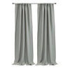 Birmingham Room Darkening Dual Header Curtain Panel 52" x 108" Silver