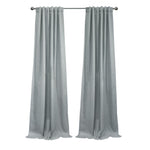 CommonWealthDenver Blackout Dual Header Curtain Panel 52" x 63" Silver