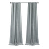 CommonWealthDenver Blackout Dual Header Curtain Panel 52" x 84" Silver