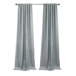 CommonWealthDenver Blackout Dual Header Curtain Panel 52" x 95" Silver