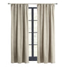 CommonWealthSeren Room Darkening Dual Header Curtain Panel 50" x 63" Oyster