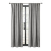 CommonWealthSeren Room Darkening Dual Header Curtain Panel 50" x 84" Silver