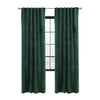 CommonWealthSeren Room Darkening Dual Header Curtain Panel 50" x 108" Dark Green
