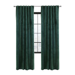 CommonWealthSeren Room Darkening Dual Header Curtain Panel 50" x 108" Dark Green