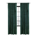 CommonWealthSeren Room Darkening Dual Header Curtain Panel 50" x 95" Dark Green