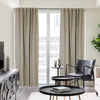CommonWealthGalati Room Darkening Dual Header Curtain Panel 52" x 95" Linen