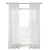CommonWealthMona Lisa Sheer Rod Pocket Curtain Panel 56" x 84" White