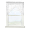 CommonWealthMona Lisa Sheer Rod Pocket Swag Valance Set 72" x 32" White