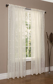 CommonWealthHathaway Sheer Rod Pocket Curtain Panel 54