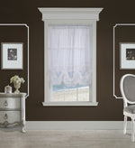 CommonWealthHathaway Sheer Rod Pocket Balloon Curtain 54" x 63" White