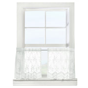 CommonWealthMona Lisa Sheer Rod Pocket Curtain Tiers Pair each 28