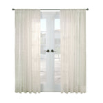 CommonWealthHathaway Sheer Rod Pocket Curtain Panel 54" x 96" Cream