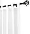 Weathermate Room Darkening Tab Top Curtain Panel Pair each 40" x 84" White
