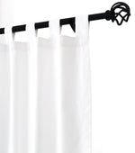 Weathermate Room Darkening Tab Top Curtain Panel Pair each 40" x 84" White