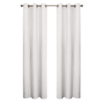 Weathermate Room Darkening Grommet Curtain Panel Pair each 40" x 63" White