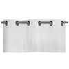 CommonWealthWeathermate Room Darkening Grommet Flat Valance 40" x 15" White